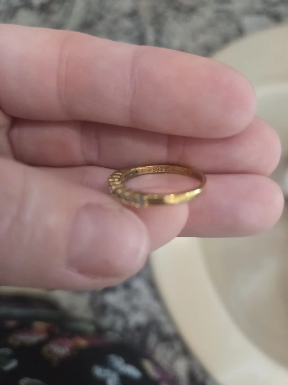 Elegant Gold Diamond Eternity Band - Women's Ring